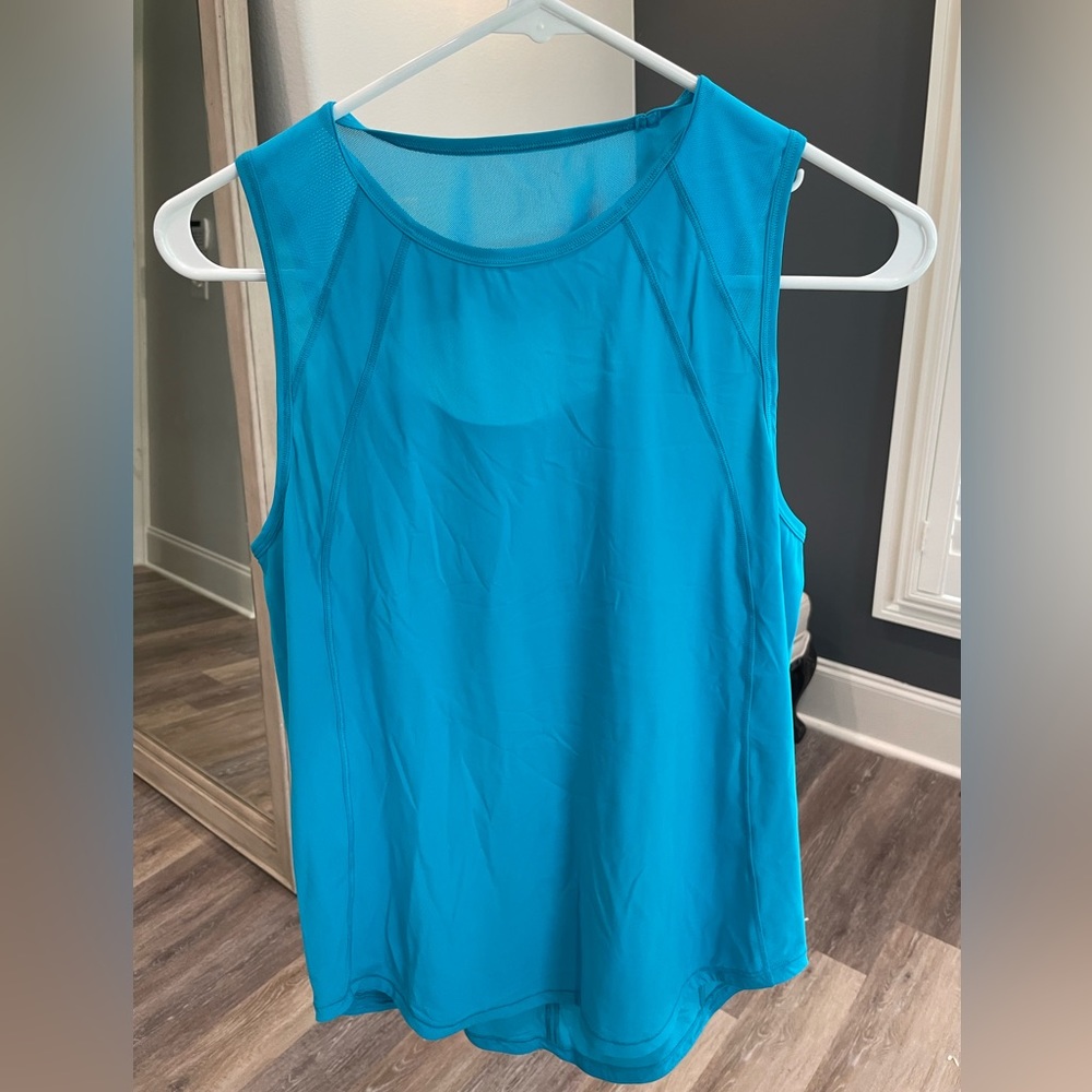 Lululemon sculpt tank 6 turquoise tide